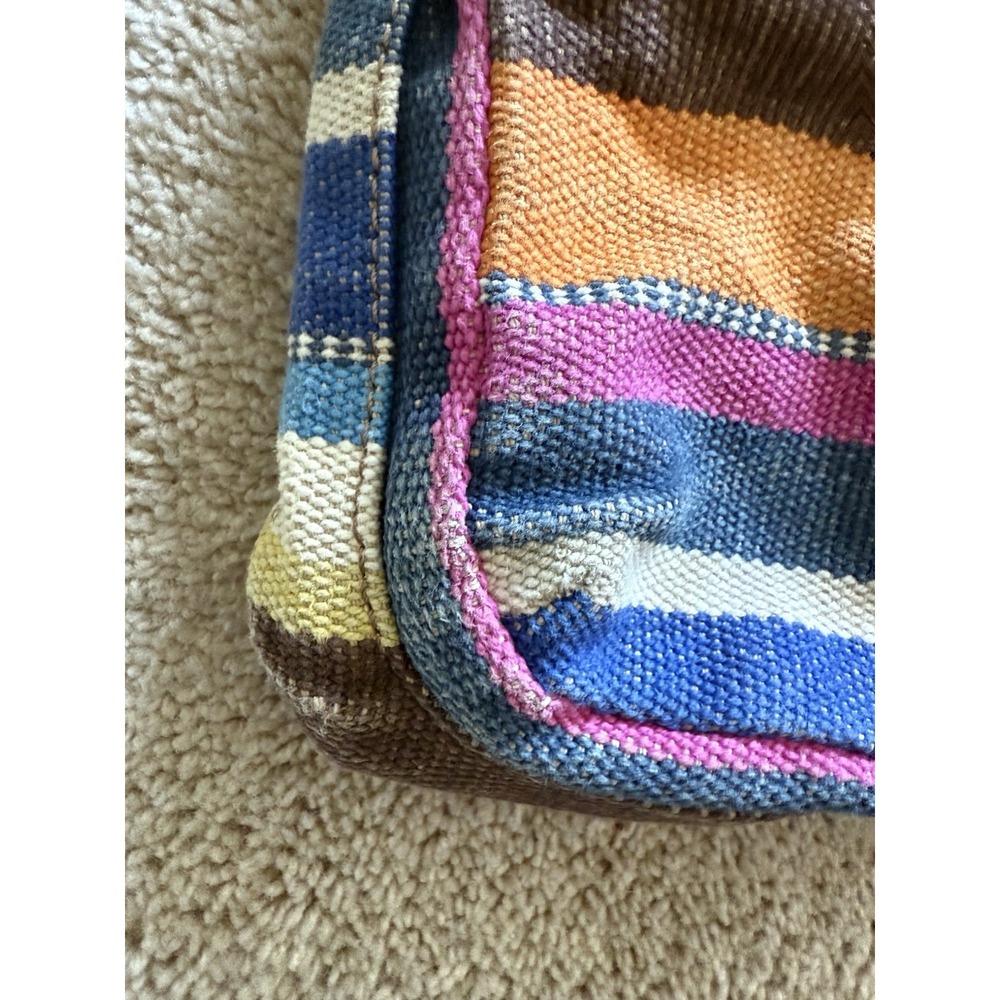 Fossil Explorer Multicolored Striped Crossbody‎ Purse Bag - Picture 5 of 10